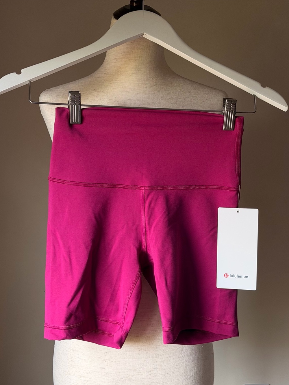 lululemon athletica High-Rise Fuchsia Biker Shorts